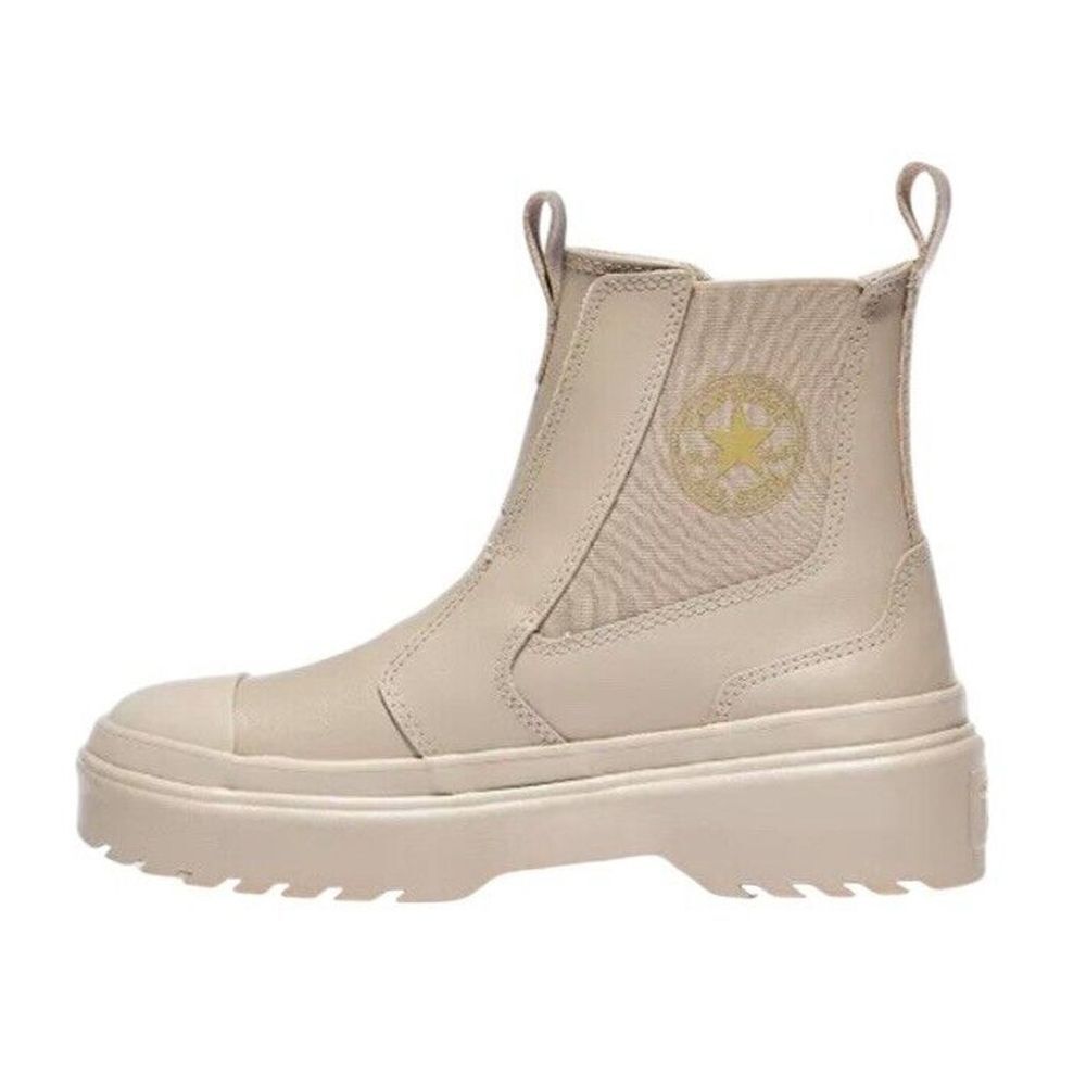Converse Chuck Taylor All Star Lugged Leather Chelsea Boots Beige A08395C